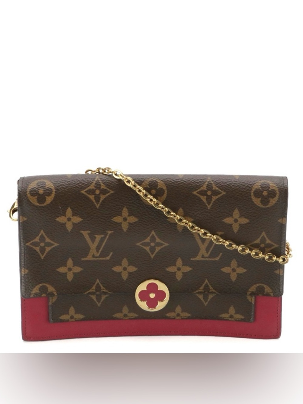 Louis Vuitton Monogram Flore Wallet on Chain – Fuchsia (M67404)